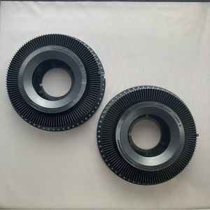 Set of 2 Eastman Kodak Company plastic 1" slide carousel, each holds 120 slides